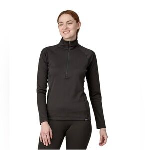 Patagonia Capilene Midweight 1/4 Zip Base Layer Black Large